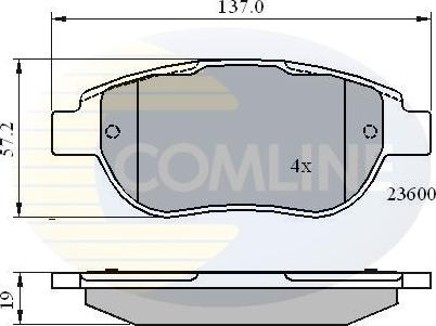 Comline CBP01748 - Bremžu uzliku kompl., Disku bremzes autospares.lv