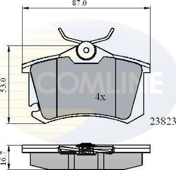 Comline CBP01761 - Brake Pad Set, disc brake www.autospares.lv