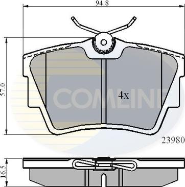 Comline CBP0874 - Bremžu uzliku kompl., Disku bremzes autospares.lv