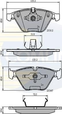 Comline CBP02033 - Bremžu uzliku kompl., Disku bremzes autospares.lv