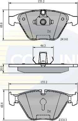 Comline CBP02100 - Bremžu uzliku kompl., Disku bremzes autospares.lv