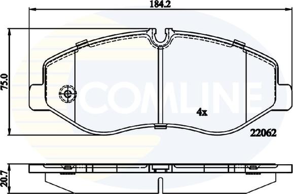 Comline CBP02317 - Bremžu uzliku kompl., Disku bremzes autospares.lv