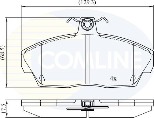 Comline CBP0232 - Bremžu uzliku kompl., Disku bremzes autospares.lv