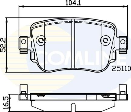 Comline CBP02220 - Bremžu uzliku kompl., Disku bremzes autospares.lv