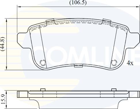 Comline CBP02776 - Bremžu uzliku kompl., Disku bremzes autospares.lv