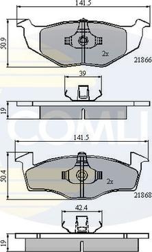 Comline CBP0706 - Brake Pad Set, disc brake www.autospares.lv