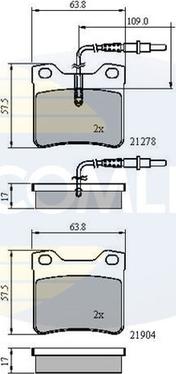 Comline CBP1455 - Bremžu uzliku kompl., Disku bremzes autospares.lv