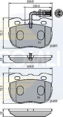 Comline CBP1401 - Bremžu uzliku kompl., Disku bremzes autospares.lv