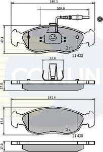 Comline CBP1570 - Brake Pad Set, disc brake www.autospares.lv