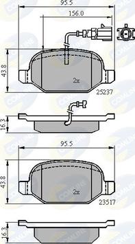 Comline CBP16013 - Bremžu uzliku kompl., Disku bremzes autospares.lv