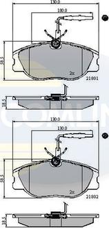 Comline CBP11001 - Bremžu uzliku kompl., Disku bremzes www.autospares.lv