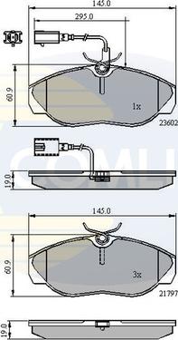 Comline CBP11031 - Brake Pad Set, disc brake www.autospares.lv