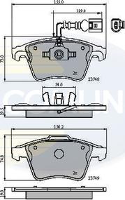 Comline CBP11311 - Bremžu uzliku kompl., Disku bremzes www.autospares.lv