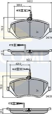 Comline CBP11251 - Brake Pad Set, disc brake www.autospares.lv