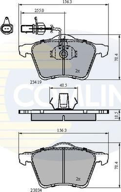 Comline CBP1885 - Bremžu uzliku kompl., Disku bremzes autospares.lv