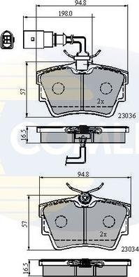 Comline CBP1874 - Тормозные колодки, дисковые, комплект www.autospares.lv