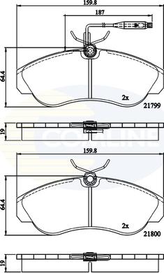 Comline CBP1275 - Brake Pad Set, disc brake www.autospares.lv