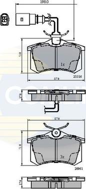 Comline CBP1797 - Brake Pad Set, disc brake www.autospares.lv