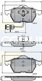 Comline CBP1715 - Bremžu uzliku kompl., Disku bremzes autospares.lv