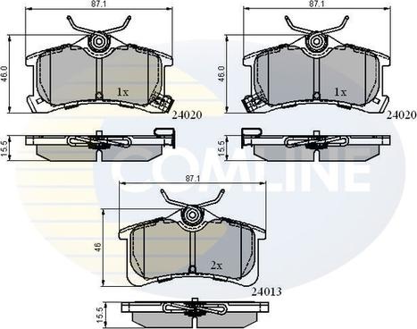 Comline CBP3903 - Brake Pad Set, disc brake www.autospares.lv