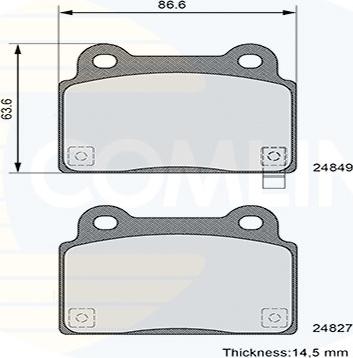 Girling 6134889 - Bremžu uzliku kompl., Disku bremzes www.autospares.lv