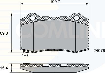 Comline CBP36065 - Bremžu uzliku kompl., Disku bremzes www.autospares.lv