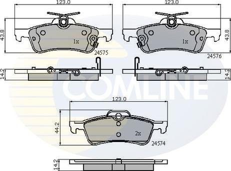 Comline CBP31657 - Bremžu uzliku kompl., Disku bremzes www.autospares.lv