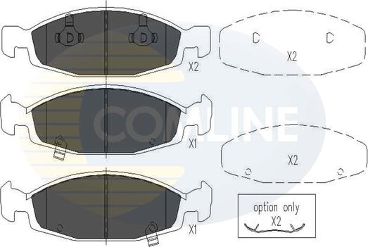 Comline CBP31109 - Bremžu uzliku kompl., Disku bremzes www.autospares.lv