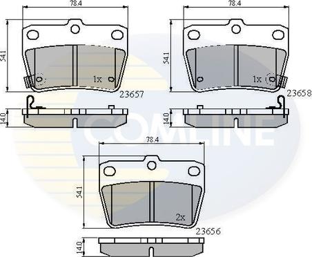 Comline CBP31134 - Bremžu uzliku kompl., Disku bremzes autospares.lv