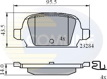 Comline CBP31135 - Bremžu uzliku kompl., Disku bremzes www.autospares.lv