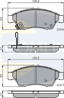 Comline CBP31125 - Тормозные колодки, дисковые, комплект www.autospares.lv