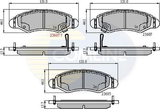 Comline CBP31297 - Brake Pad Set, disc brake www.autospares.lv