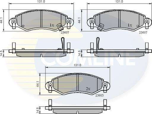 Comline CBP3893 - Brake Pad Set, disc brake www.autospares.lv