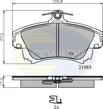 Comline CBP3813 - Bremžu uzliku kompl., Disku bremzes autospares.lv