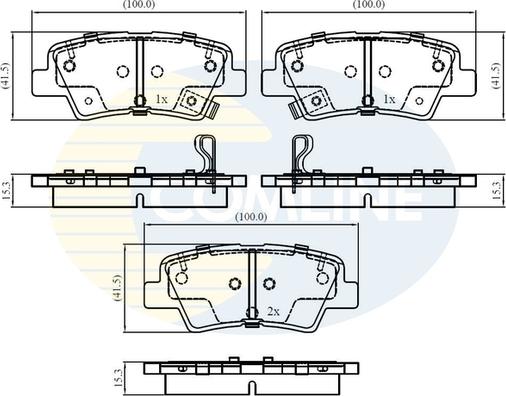 Comline CBP32161 - Brake Pad Set, disc brake www.autospares.lv