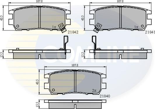 Comline CBP3233 - Bremžu uzliku kompl., Disku bremzes www.autospares.lv