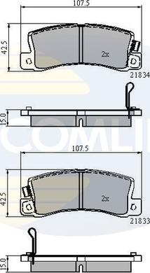 Comline CBP3747 - Brake Pad Set, disc brake www.autospares.lv