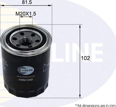 Comline CHN11532 - Oil Filter www.autospares.lv