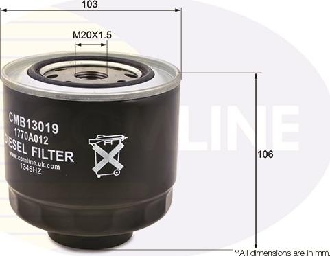 Comline CMB13019 - Degvielas filtrs autospares.lv