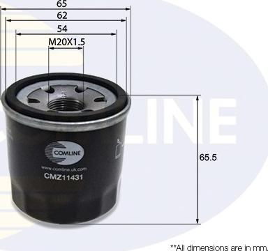 Comline CMZ11431 - Oil Filter www.autospares.lv