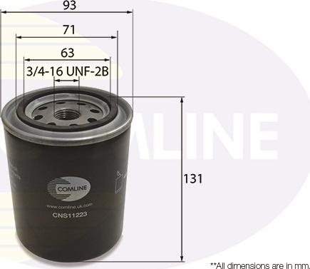 Comline CNS11223 - Oil Filter www.autospares.lv