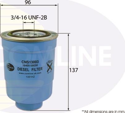 Comline CNS13003 - Fuel filter www.autospares.lv