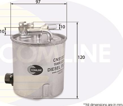 Comline CNS13017 - Degvielas filtrs www.autospares.lv