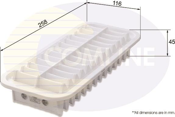 Comline CTY12230 - Gaisa filtrs www.autospares.lv