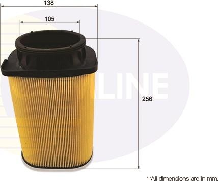 Comline EAF913 - Gaisa filtrs www.autospares.lv