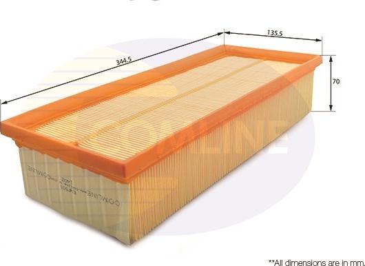 Comline EAF501 - Air Filter, engine www.autospares.lv