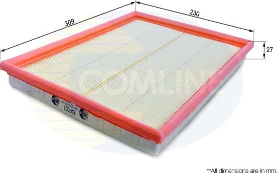 Comline EAF003 - Air Filter, engine www.autospares.lv