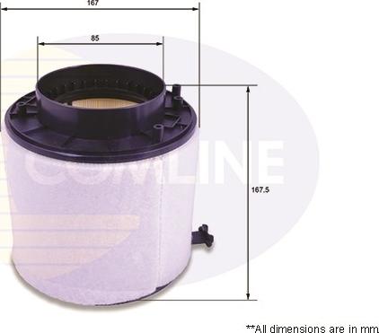 Comline EAF725 - Air Filter, engine www.autospares.lv