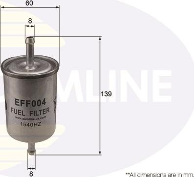 Comline EFF004 - Degvielas filtrs www.autospares.lv