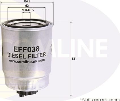 Comline EFF038 - Degvielas filtrs autospares.lv